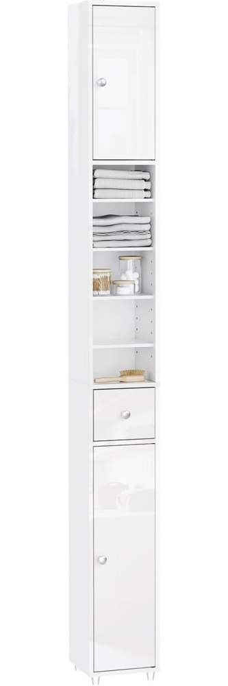 SoBuy Waschmaschinenumbauschrank BZR165 Waschmaschinenschrank Überbauschrank Toilettenschrank Badezimmerregal Bild 1
