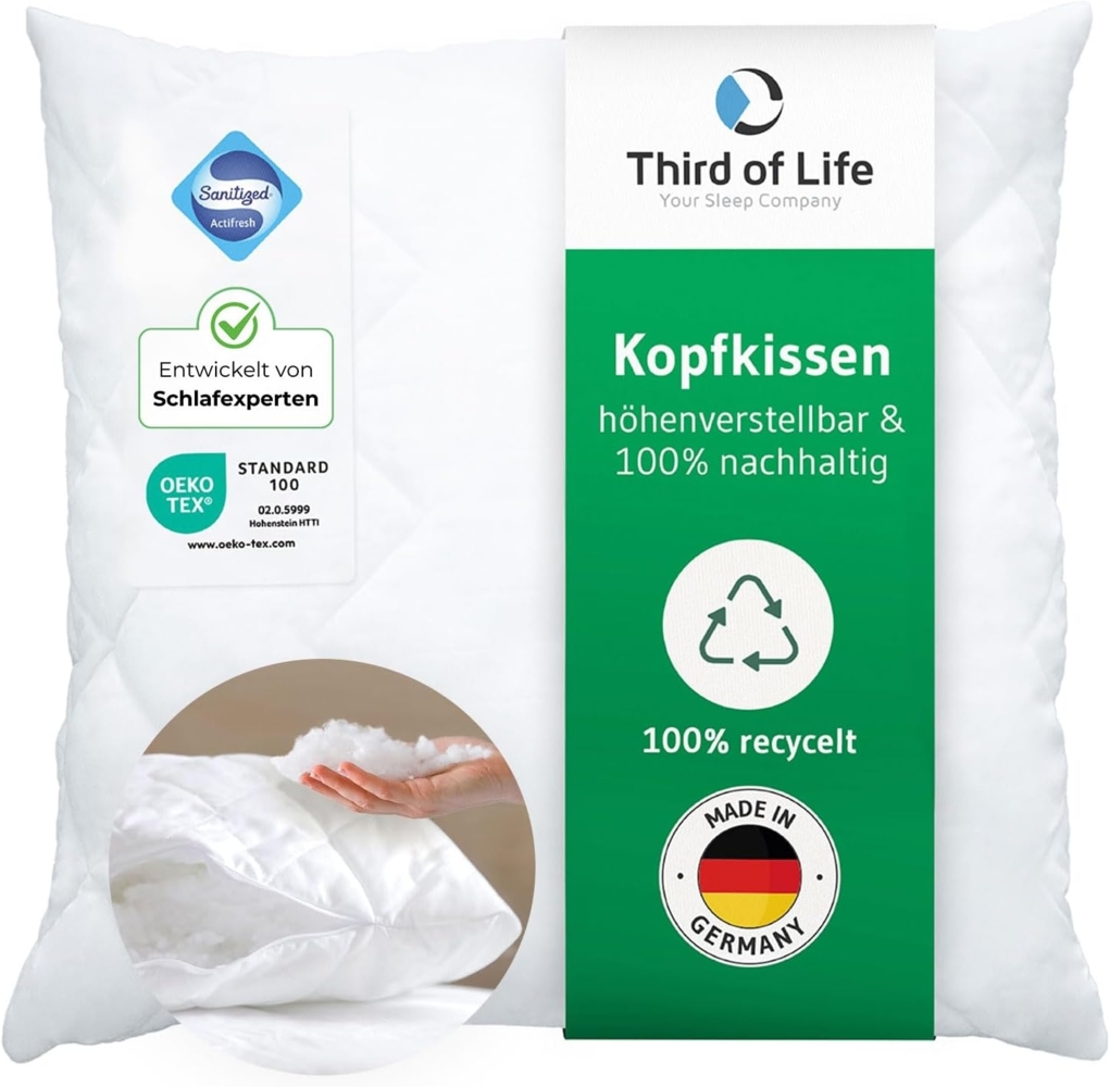 VERDA Kopfkissen Neu 60 x 60 cm Bild 1