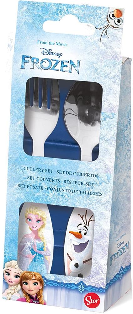 Disney Frozen Besteckset weiß Gabel und Löffel Bild 1