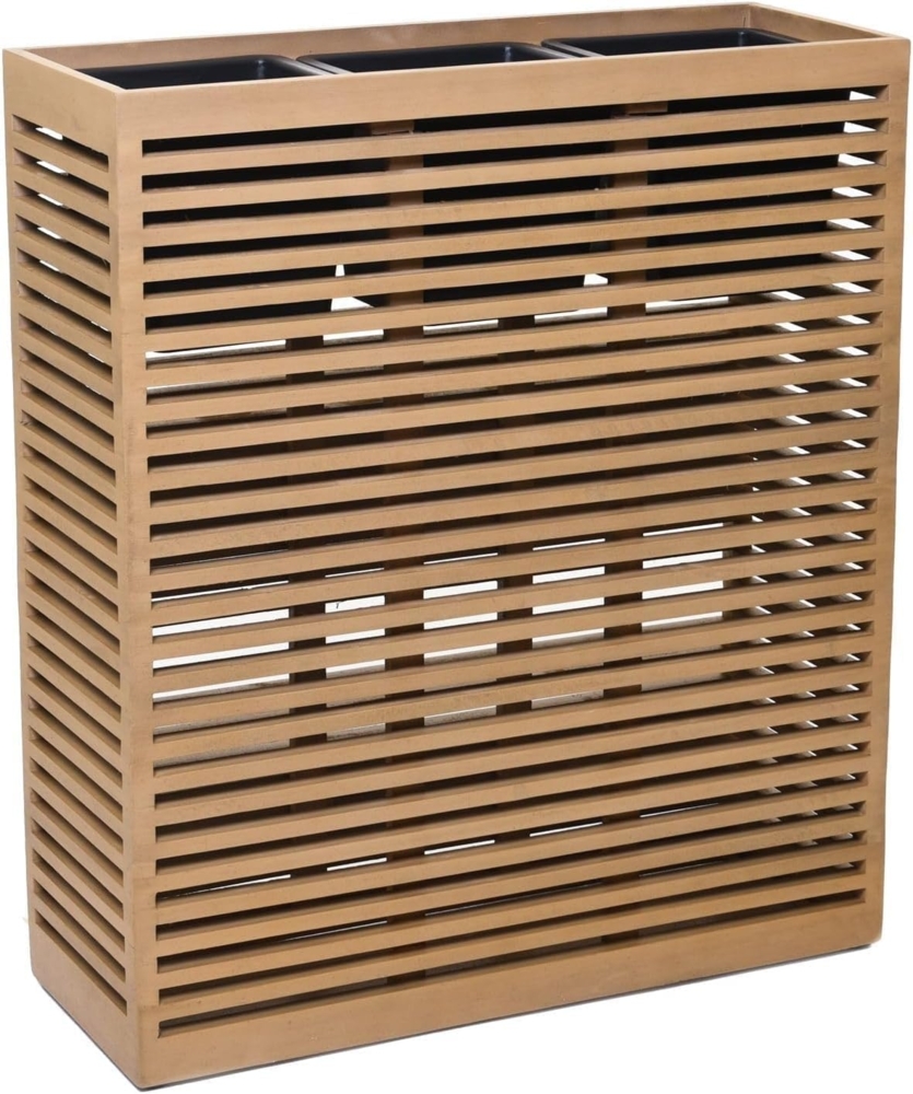 VIVANNO Pflanzkübel Holz ELEMENTO Kasten - Braun Maserung (1 St), 67 x 25 x 77 cm Bild 1