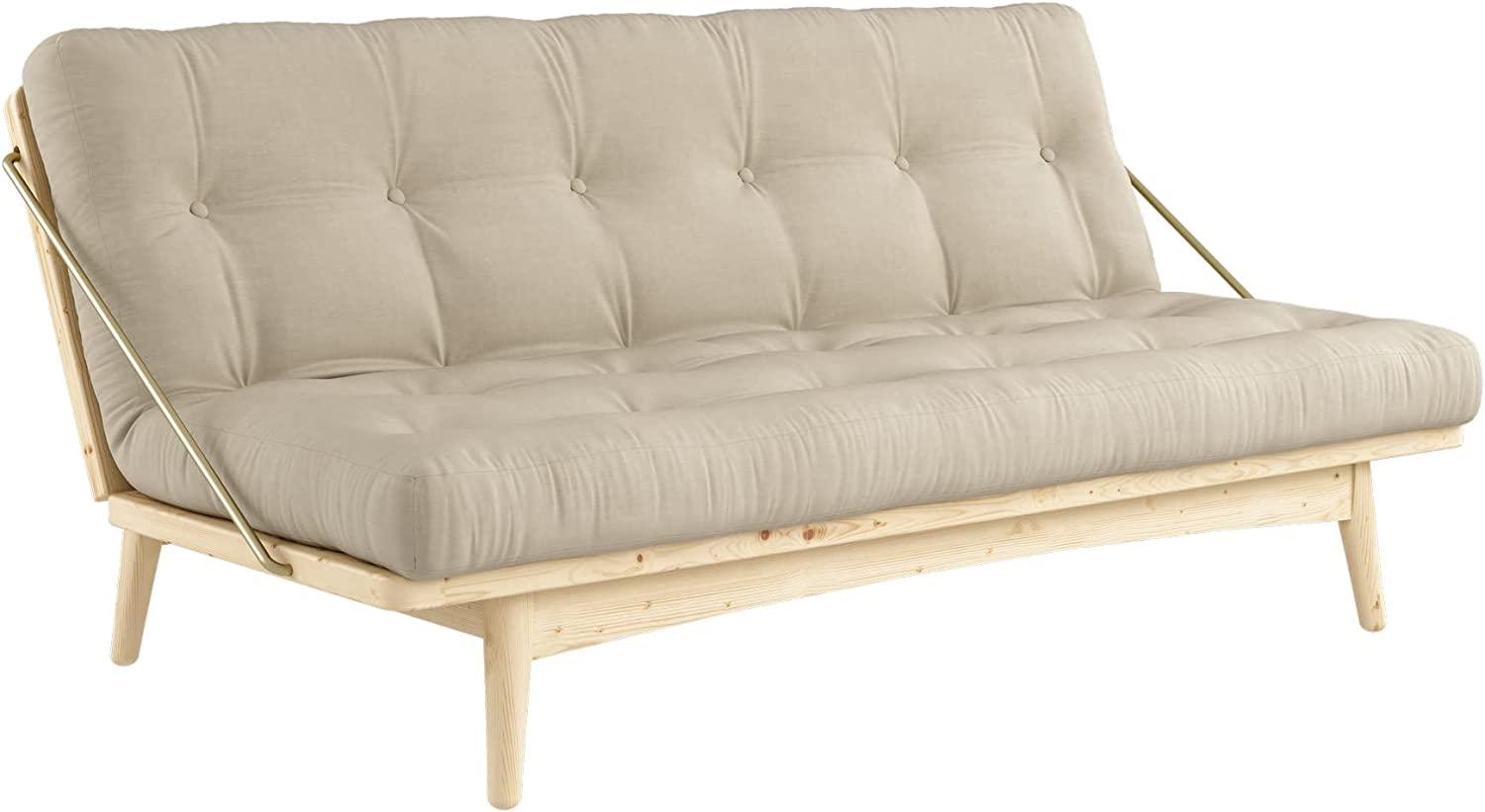 Karup Design Schlafsofa FOLK Gestell Natur, Matratze Beige Bild 1