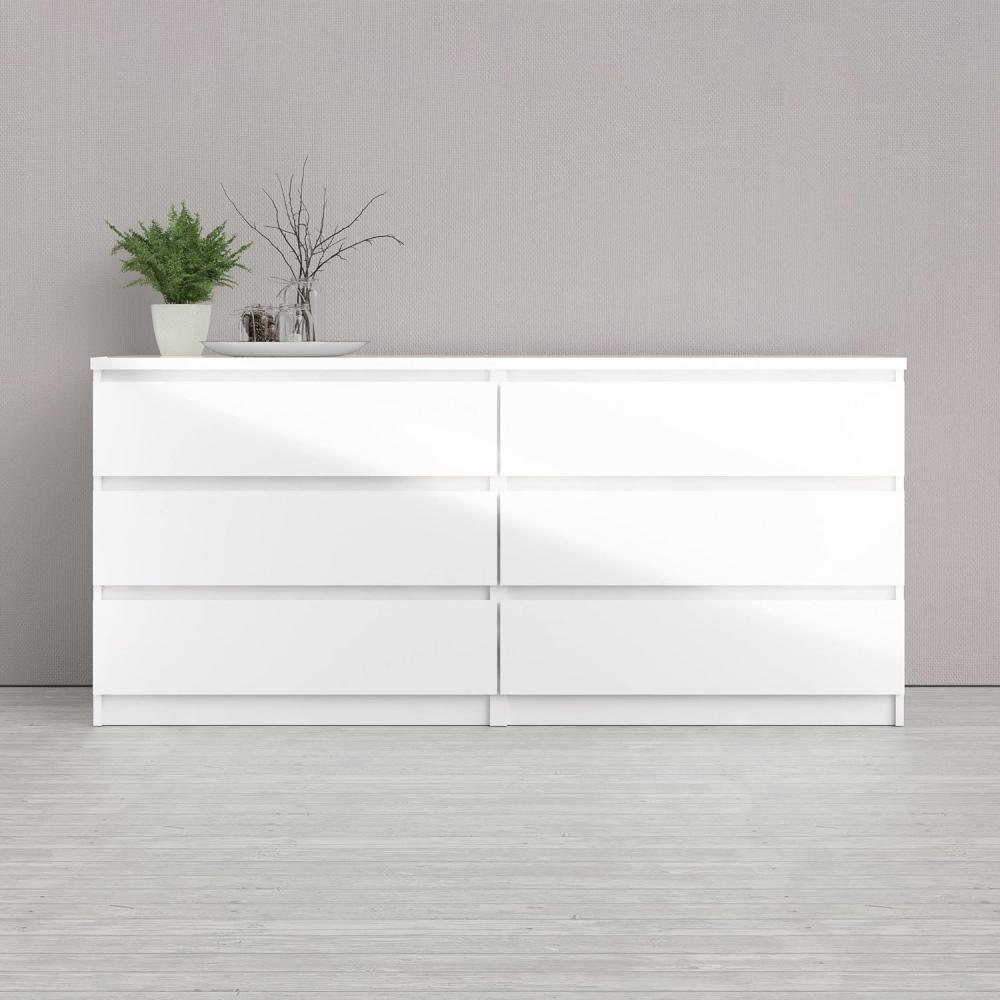 Tvilum Chest, Engineered Wood, White High Gloss Bild 1