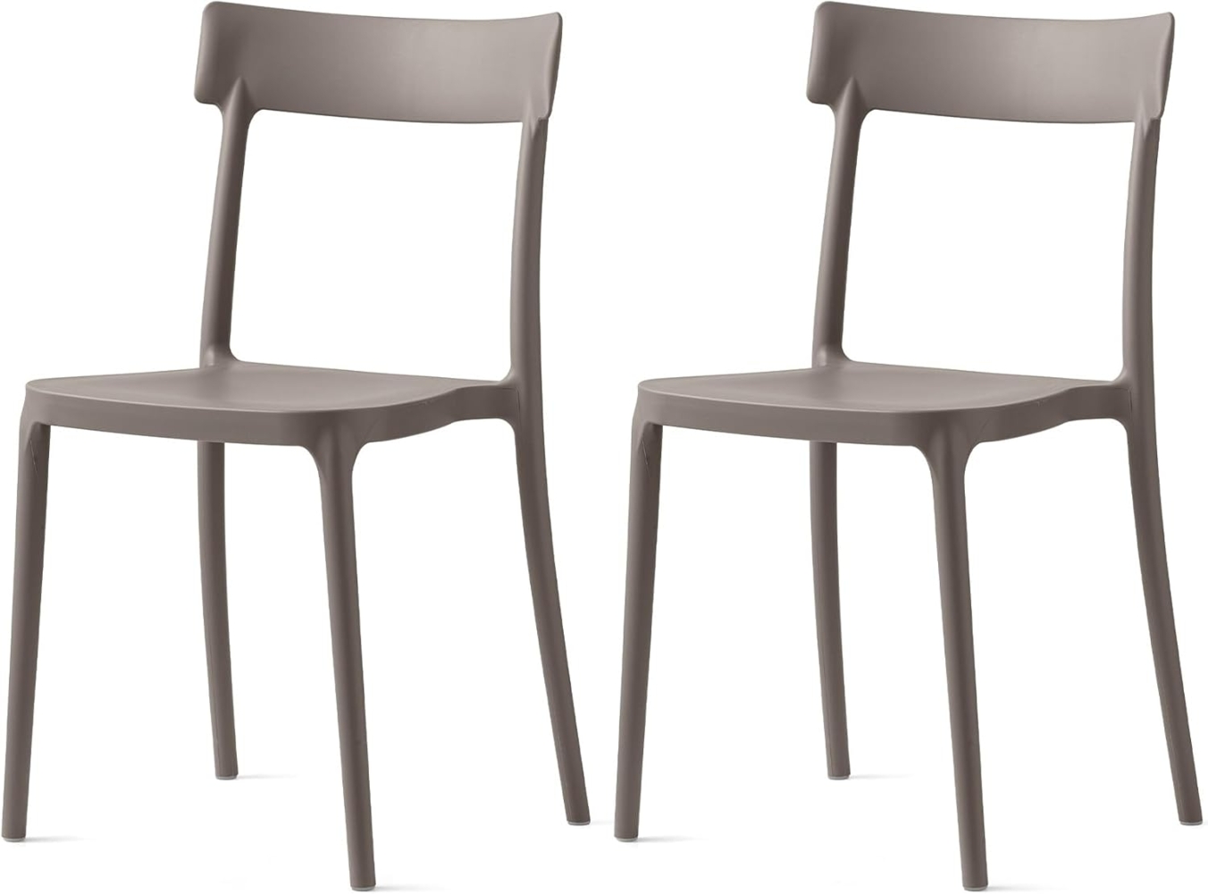 Connubia, 2 Stühle Argo, Polypropylen, Taupé, matt Bild 1