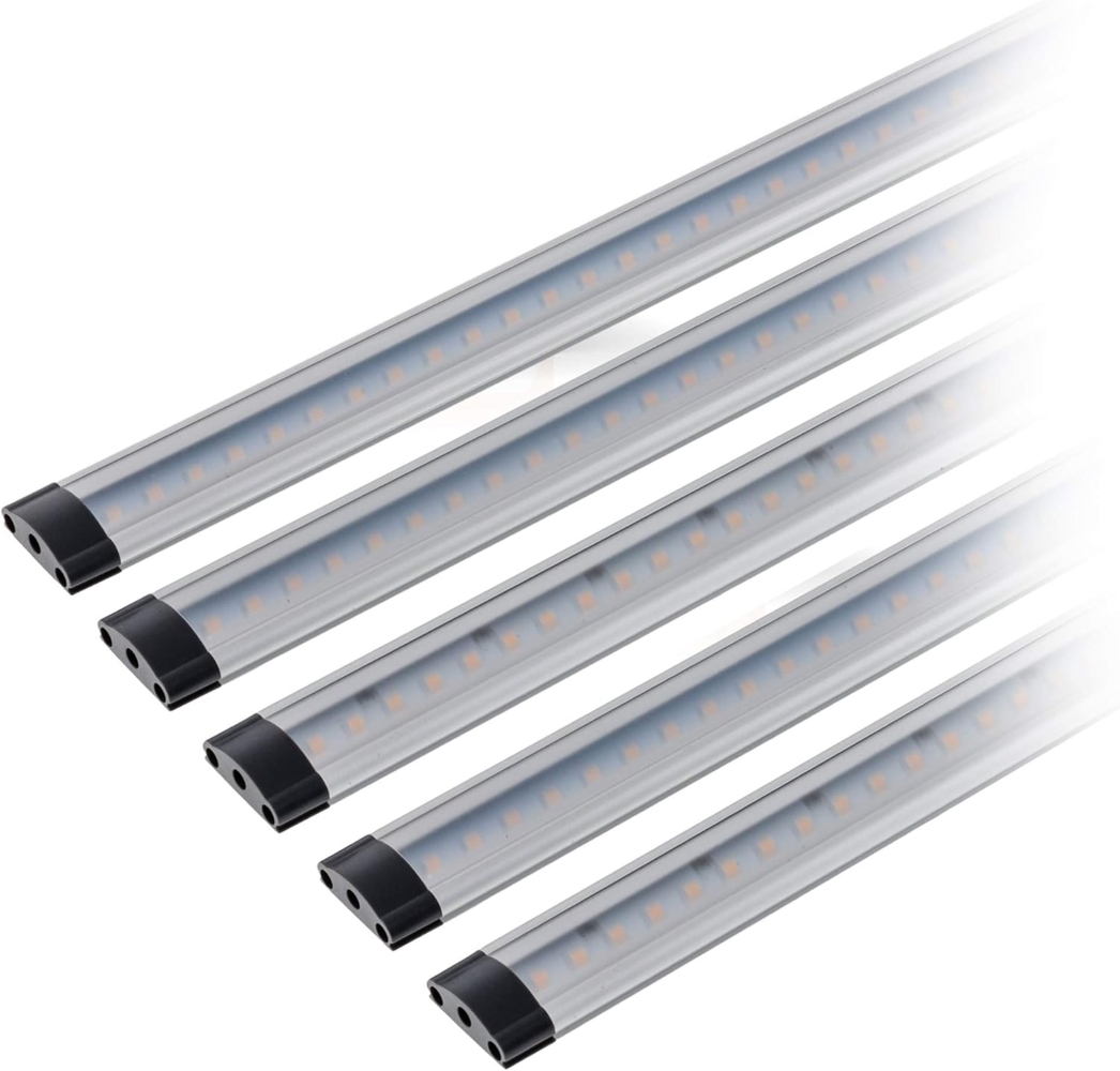SEBSON Aufbauleuchte LED Lichtleiste 30cm 5er Set, 17W 1250lm warmweiß, dimmbar (Touch) Bild 1