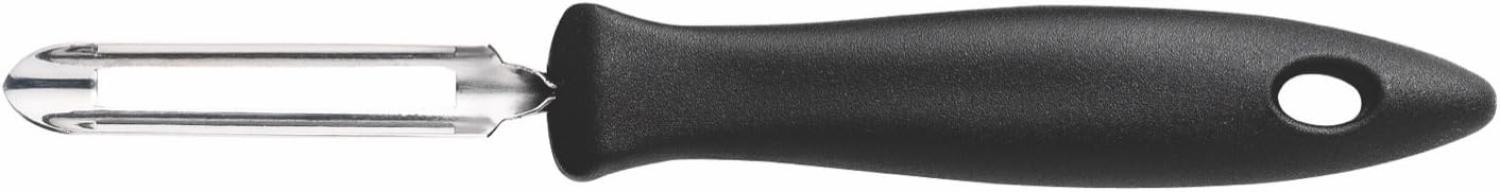 Fiskars Essential Beweglicher Schäler, Sparschäler, Gemüseschäler, Küchenschäler, Küchenhelfer, Kunststoff / Edelstahl, 6 cm, 1023787 Bild 1