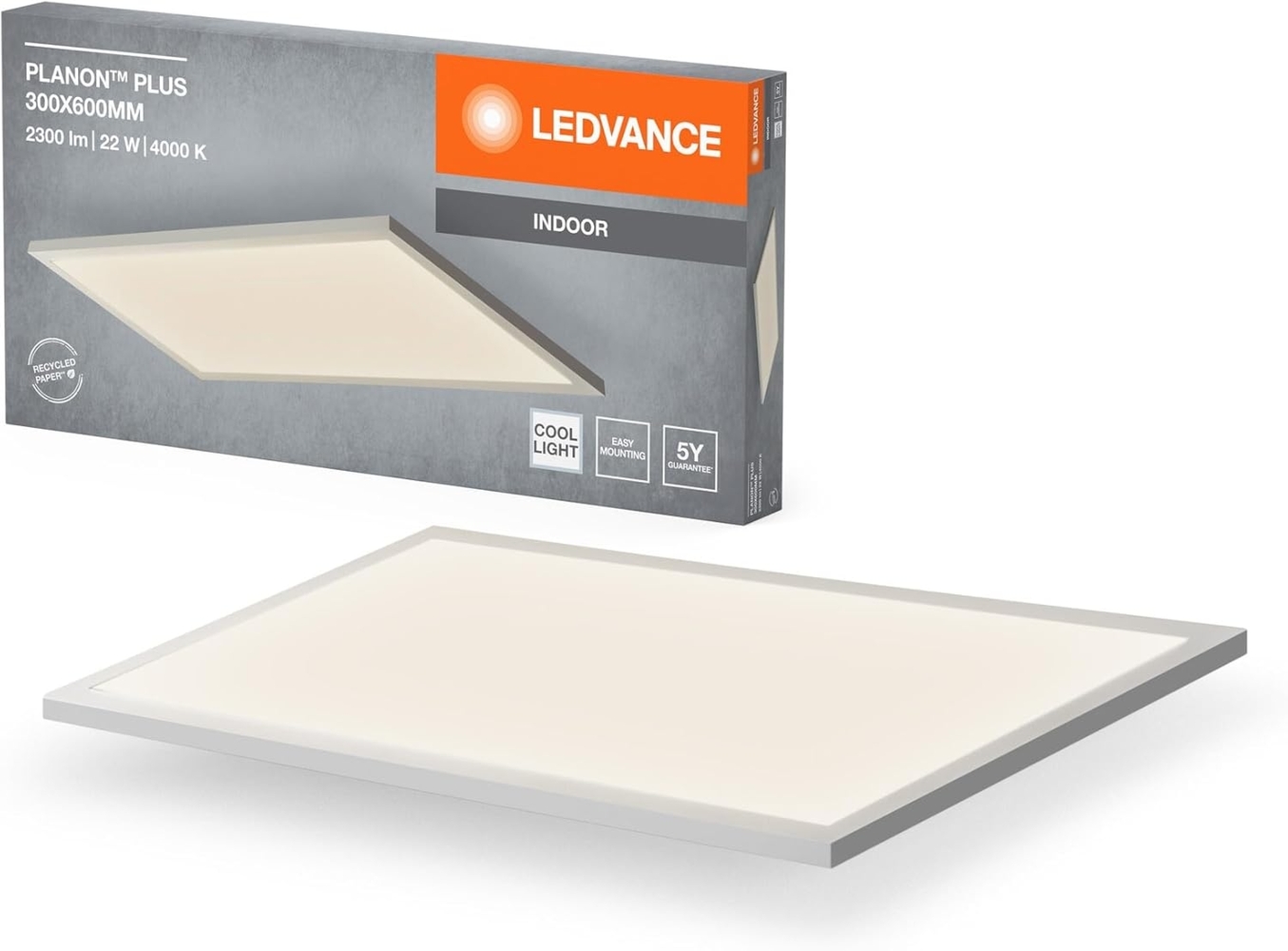 LEDVANCE Planon Plus 300 x 600 mm 22 W 840 Weiß Bild 1