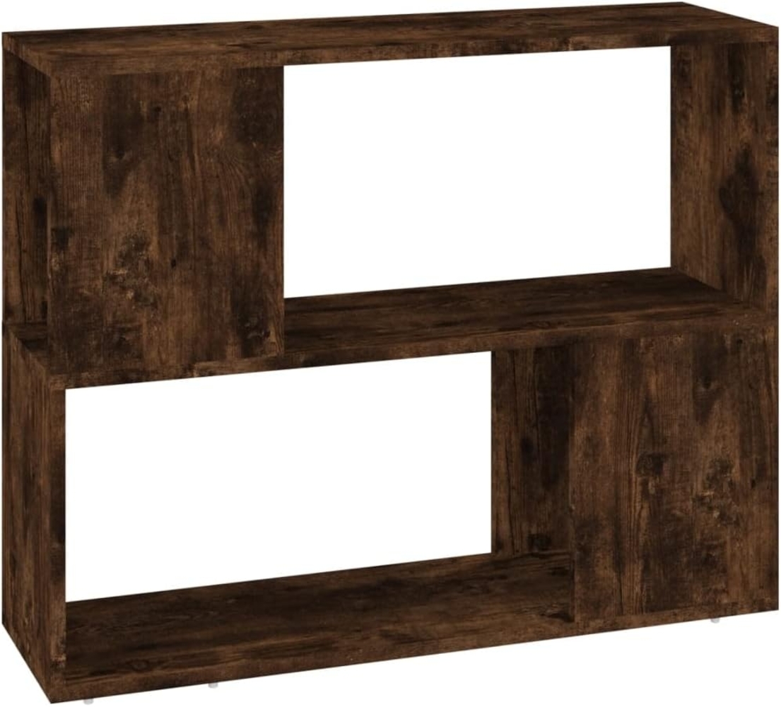 vidaXL Bücherregal/Raumteiler Räuchereiche 80x24x63 cm 826644 Bild 1