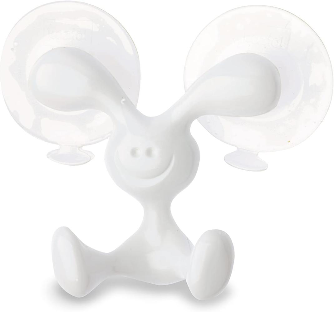 Koziol Wandhaken Bunny, Wandaufhängung mit Saugnapf, Organic Recycled, Recycled White, 1443125 Bild 1