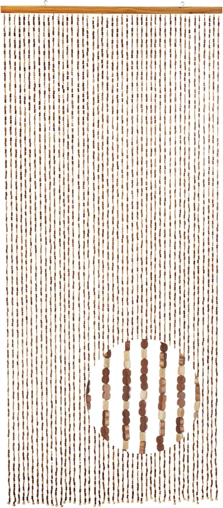 Kobolo Türvorhang Bambusvorhang Vorhang BAMBOO 45 Stränge - Braun (1 St), Ösen Bild 1