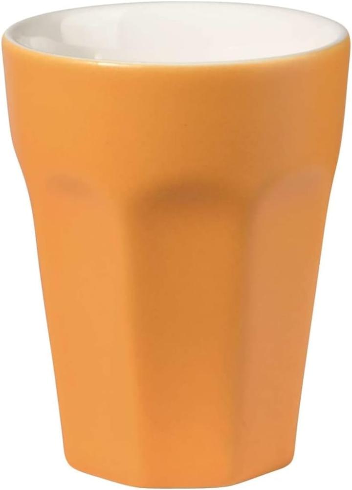 ASA Selection ti amo colore Becher Cappuccino, Cappuccinobecher, Kaffeetasse, Tasse, Steingut, Mango, 250 ml, 5180225 Bild 1