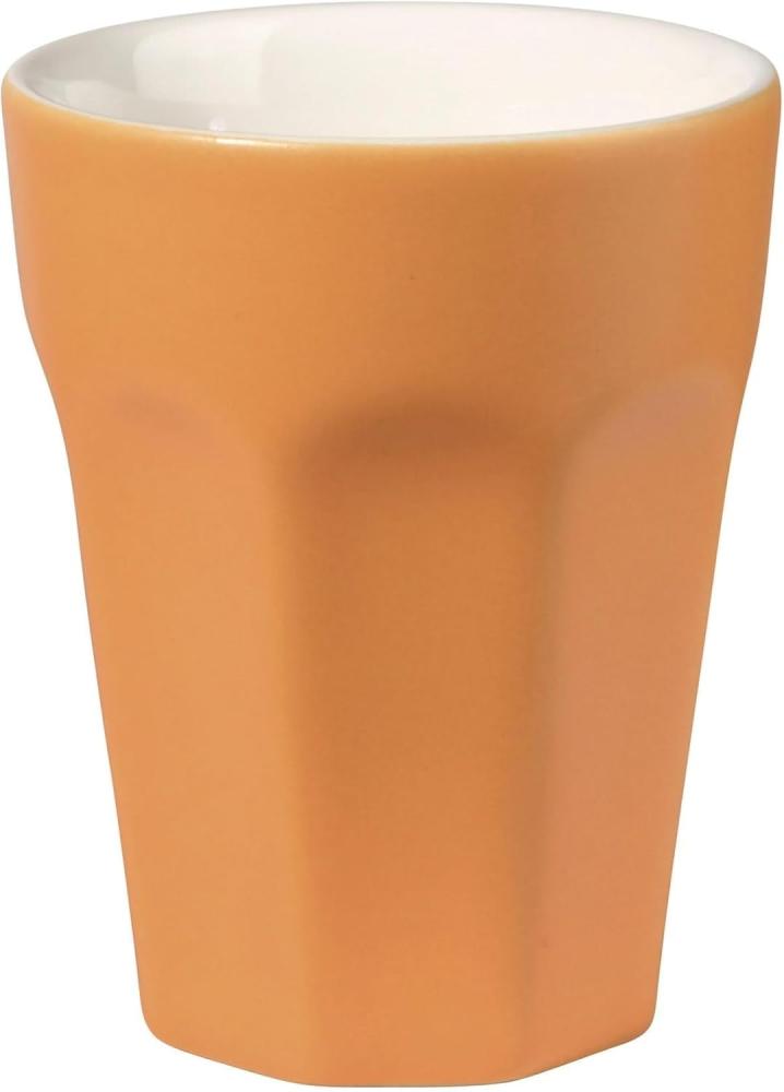 ASA Selection ti amo colore Becher Cappuccino, Cappuccinobecher, Kaffeetasse, Tasse, Steingut, Mango, 250 ml, 5180225 Bild 1