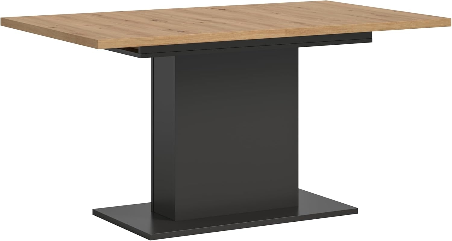 Esstisch ausziehbar Artisan Grau, 150-190 cm, Säulenfuß, FSC-zertifiziert Bild 1