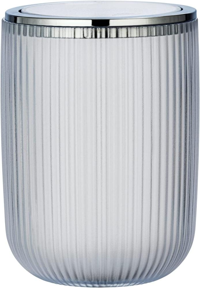 Abfalleimer für Badezimmer AGROPOLI, 20 cm, grau, WENKO Bild 1