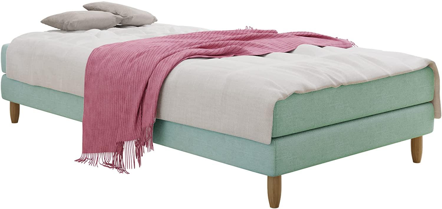 Mirjan24 Boxspringbett Moliss , Grün, 90x200 cm Bild 1