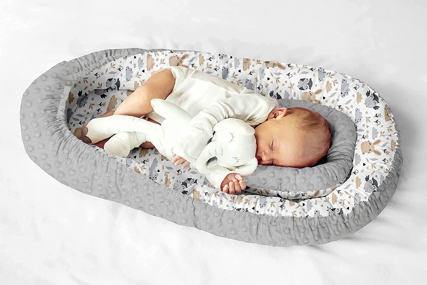 Multifunktionale Kuschelnest Babynest Kokon für Babys und Säuglinge, Nestchen, Reisebett, 100% Baumwolle, antiallergisch Bild 1