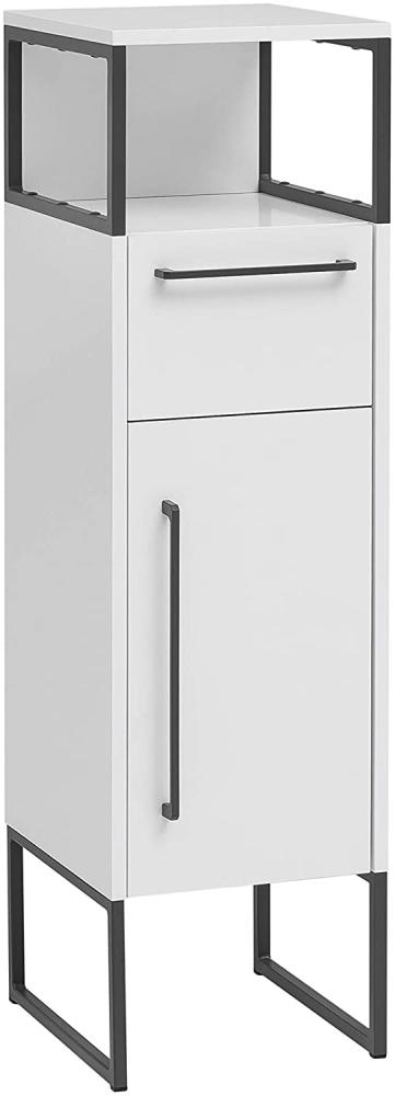 Schildmeyer Limone Midischrank, Holzwerkstoff, weiß matt, 30,4 x 112,5 x 33 cm (BxHxT) Bild 1