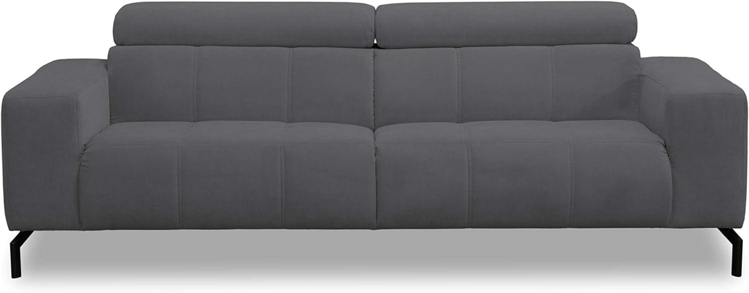 DOMO. Collection Cunelli Ecksofa, Sofa mit Rückenfunktion, Garnitur mit Relaxfunktion, anthrazit, 238x104x79 cm Bild 1