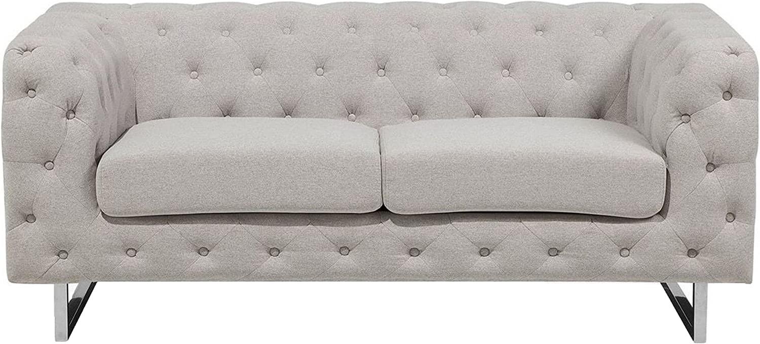 2-Sitzer Sofa Polsterbezug beige VISSLAND Bild 1