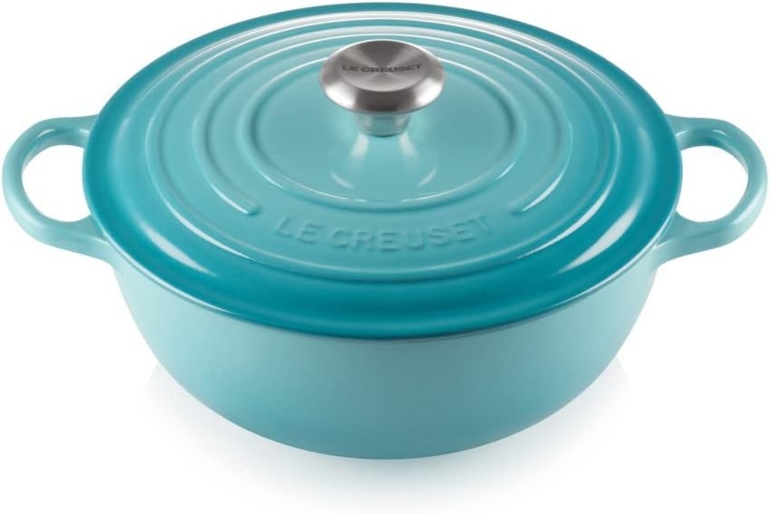 Le Creuset Gusseisen Signature La Marmite 26 cm karibik Bild 1