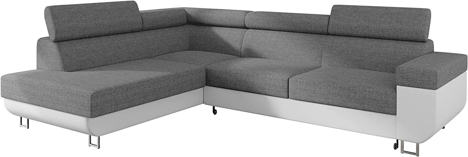 Mirjan24 Ecksofa Fonti mit Bettkasten und Schlaffunktion (Seite: Links), Soft 017 + Lux 05 Bild 1