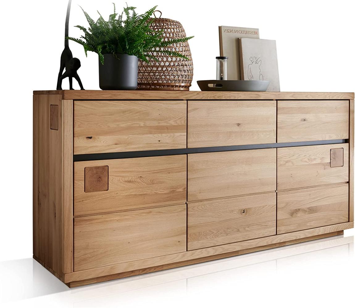 Möbel-Eins CALDERA Sideboard II, Material Massivholz, Wildeiche geölt Bild 1