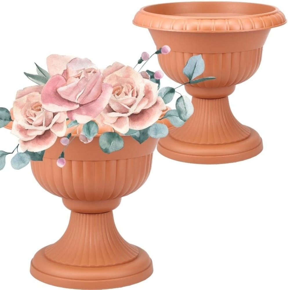 GarPet Blumentopf Blumentopf mit Ständer Blumensäule Standfuß Pflanztopf Blumenständer Bild 1