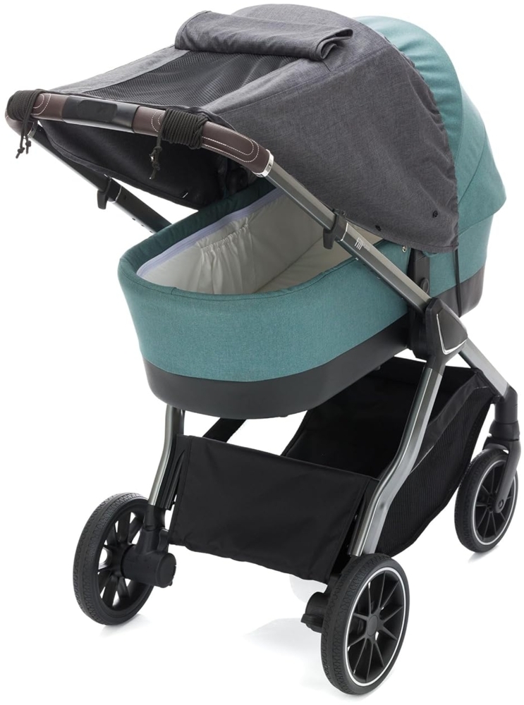 Fillikid Kinderwagen-Sonnenschutzhülle Kinderwagen-Sonnenschutzhülle Sonnenschutz Deluxe für Buggy und Sportwagen Exclusiv, mit UV Schutz 50+, Wasserdicht, abnehmbar Sonnensegel mit Sichtfenster, 118 x 68 cm aus 100% Polyester Bild 1