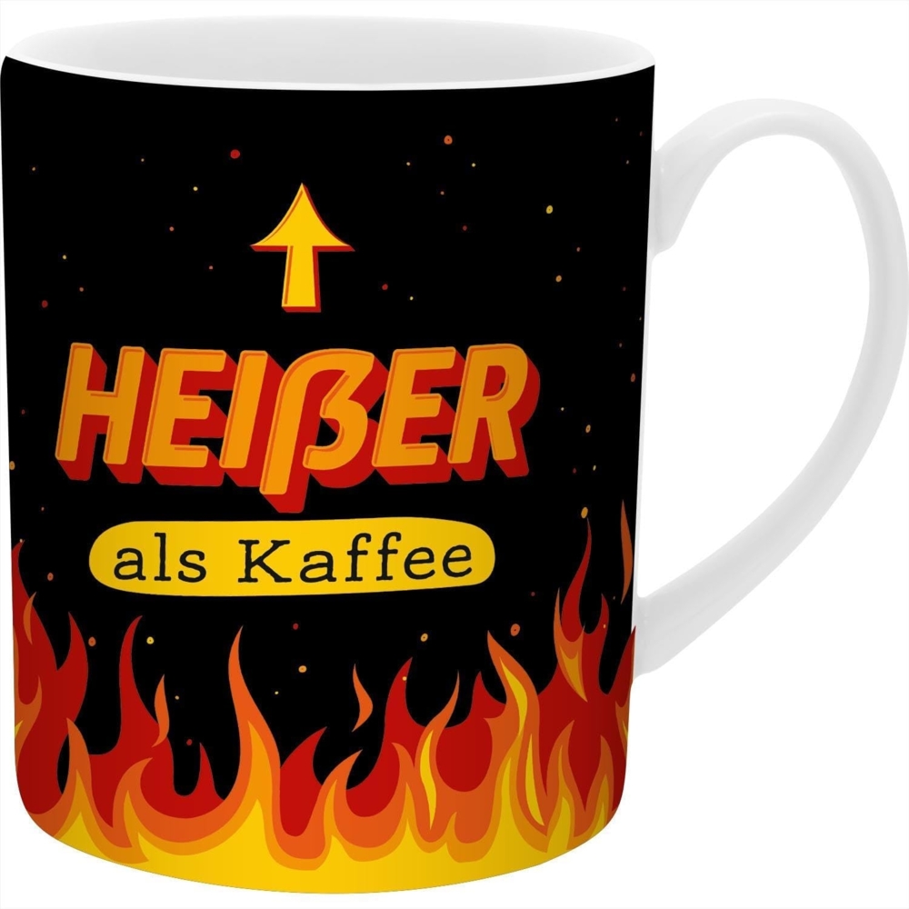 XL-Tasse für Männer mit Spruch 'Heißer als Kaffee' Bild 1