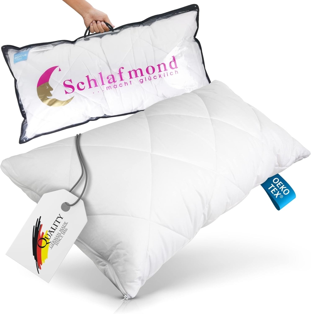 Schlafmond 'MEDICUS Clean Allergiker' Kopfkissen, Baumwolle weiß, 40 x 80 cm Bild 1