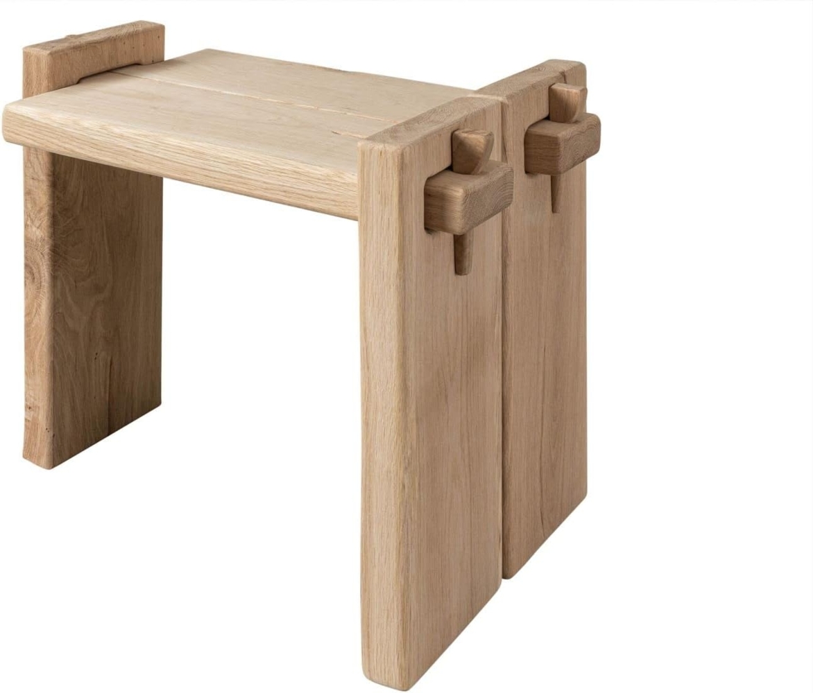 Massivmoebel24 Nachttisch OAK HEART (Nachttisch Eiche 56x34x45 natur geölt OAK HEART #11) Bild 1