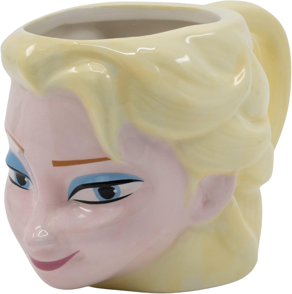 3D Motivtasse Kopf Elsa Disneys Frozen Keramiktasse mit Geschenkbox Eiskönigin Bild 1