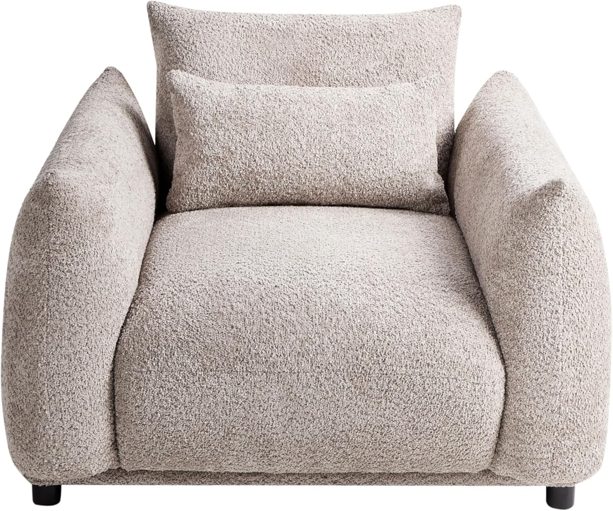 Sessel JAMSA Bouclé Taupe Bild 1