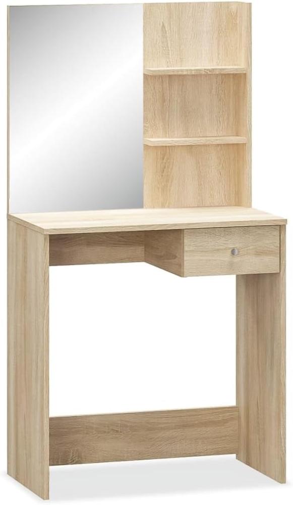vidaXL Schminktisch Holzwerkstoff 75x40x141 cm Eiche 244862 Bild 1