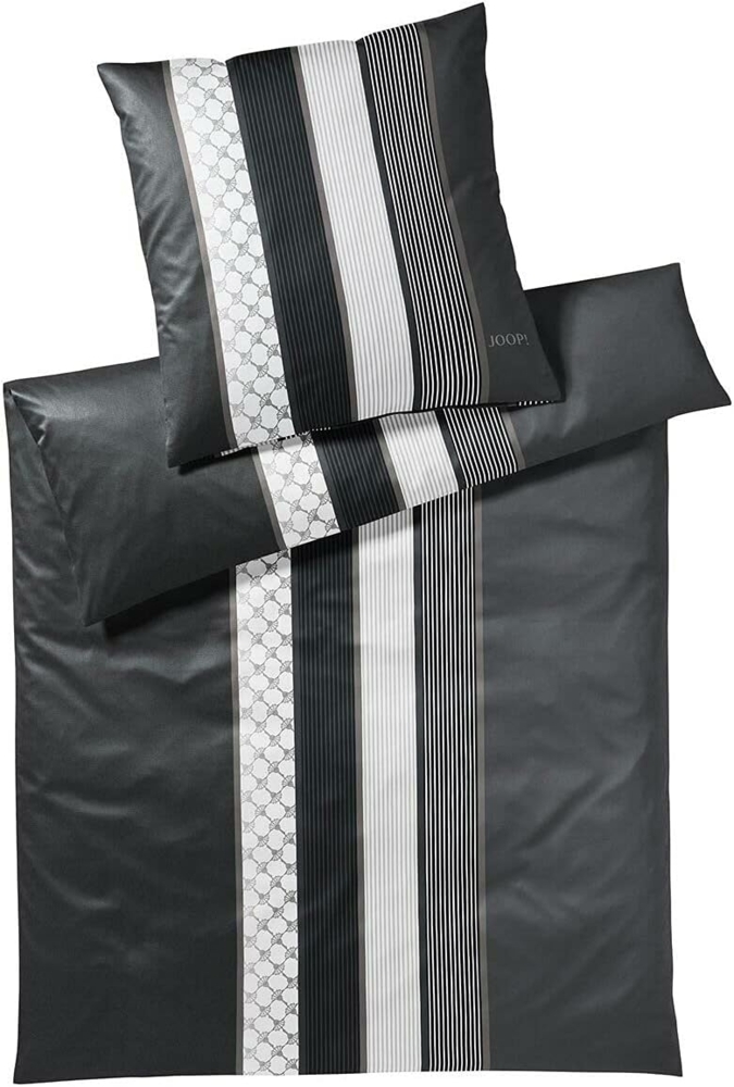 JOOP Bettwäsche Cornflower Stripes deep stone|Kissenbezug einzeln 70x90 cm Bild 1
