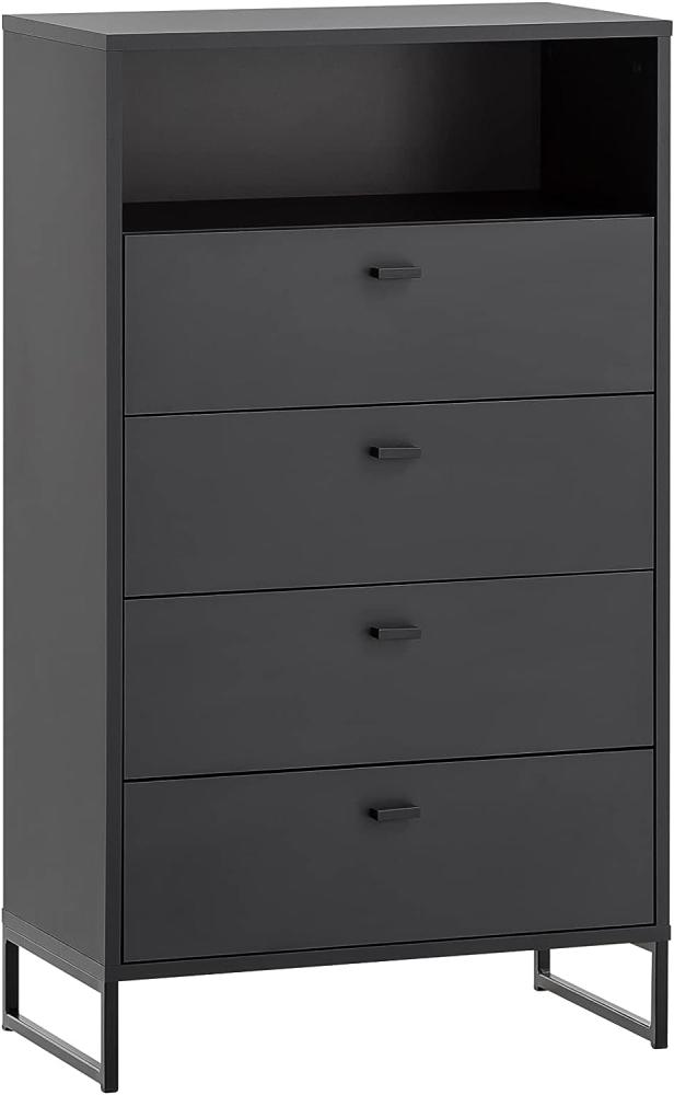 SCHILDMEYER Highboard Sideboard Schrank Kommode Janne 600 4SK schwarzmatt Bild 1