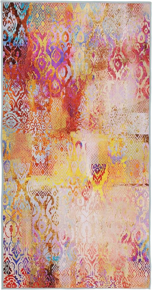 Teppich bunt 80x150 cm Kurzflor ISPARTA Bild 1