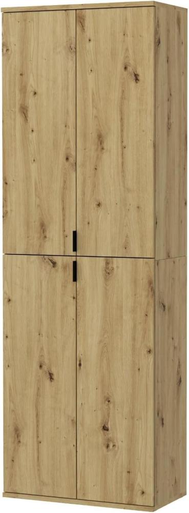 Garderobenschrank Line-Up in Eiche 61 x 193 cm Bild 1