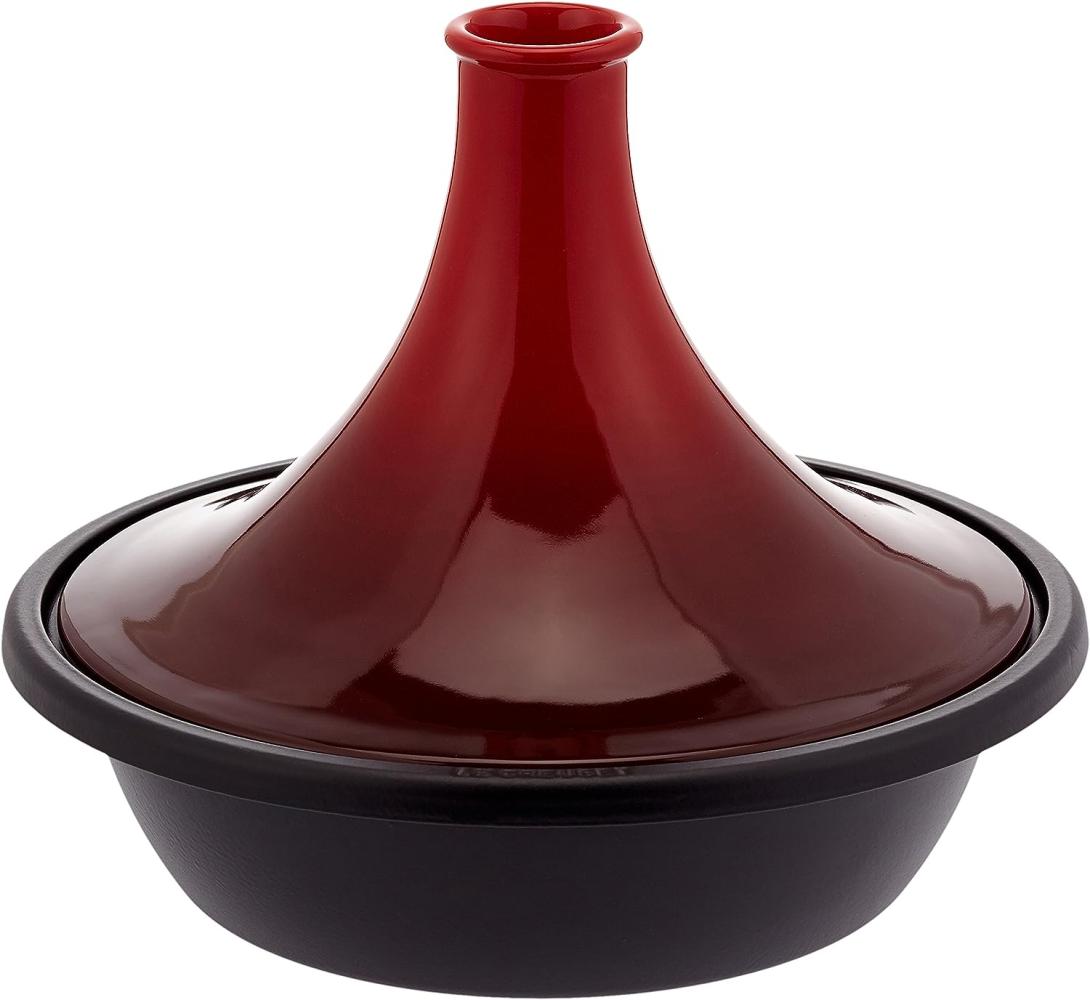 Le Creuset 25138350600422 Cerise Tajine aus emailliertem Guss, 35  cm, Rot Bild 1