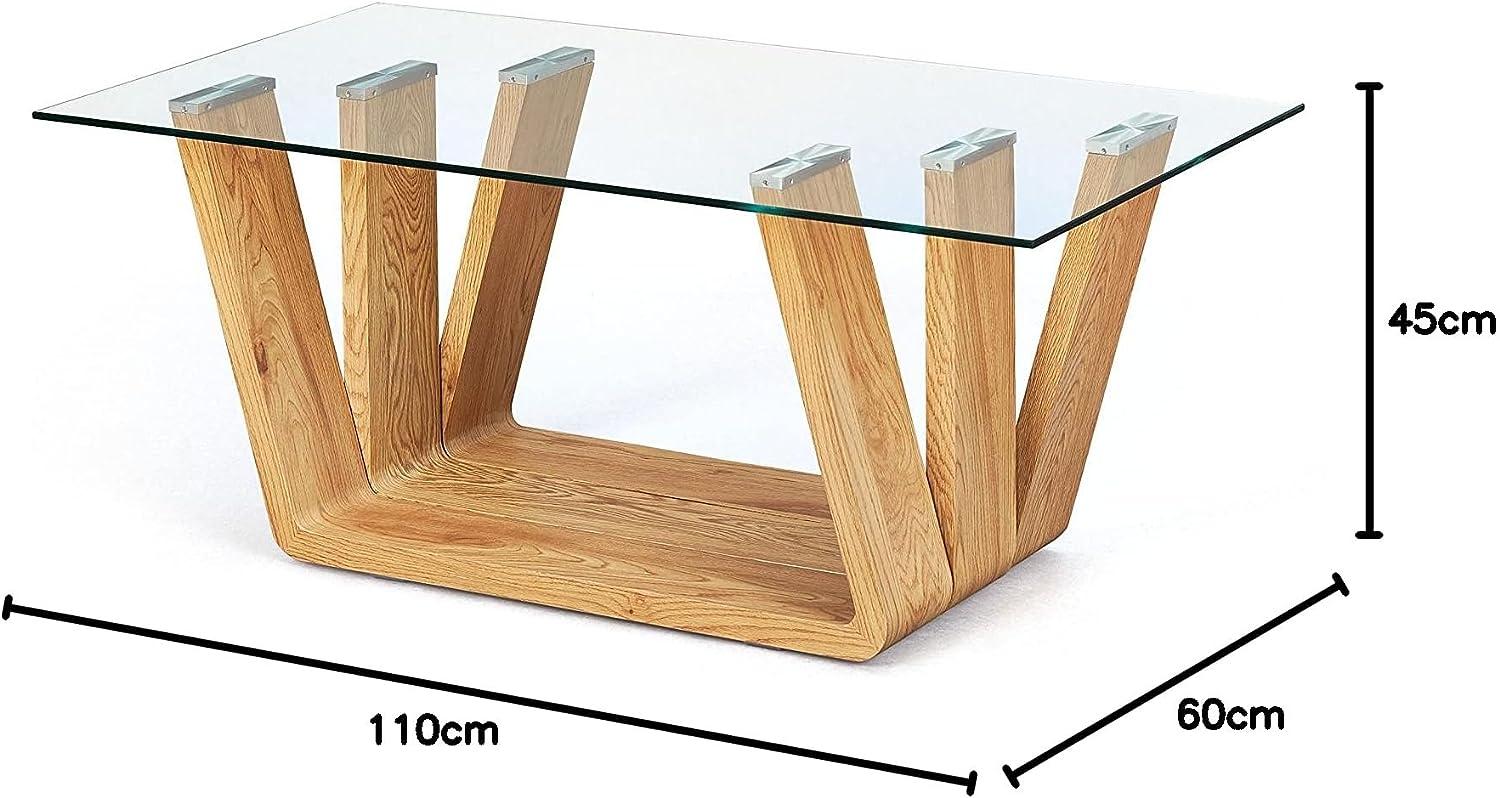 Nira Glas Couchtisch Wohnzimmer Beistelltisch Tisch Sofatisch Wohnzimmertisch Bild 1