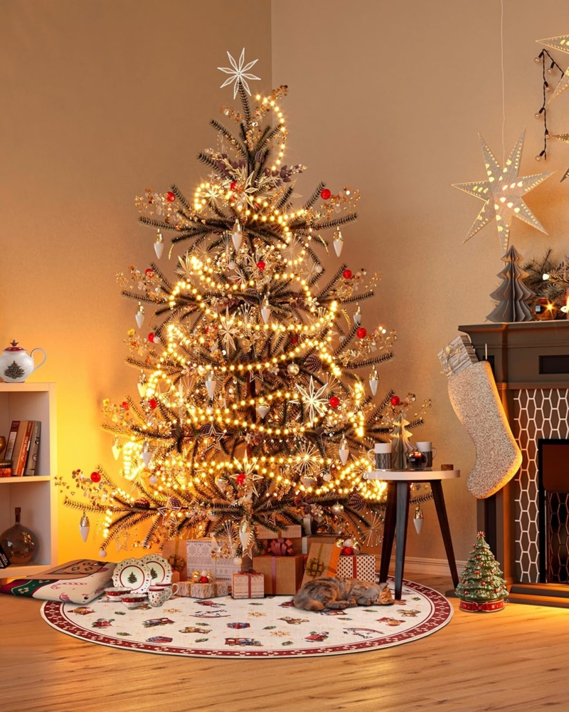 Villeroy & Boch Teppich Nostalgic, rund, Höhe: 3 mm, klassisch, Weihnachten, Wohnzimmer, Flur, Geschenk, Toys Delight, Deko Bild 1