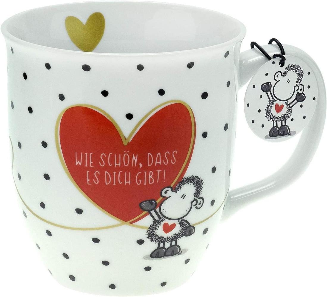 Sheepworld Tasse mit Motiv "Wie schön" | Tasse mit Spruch, Kaffeetasse, Porzellan, 40 cl | Geschenk Freunde, Valentinstag | 46218 Bild 1