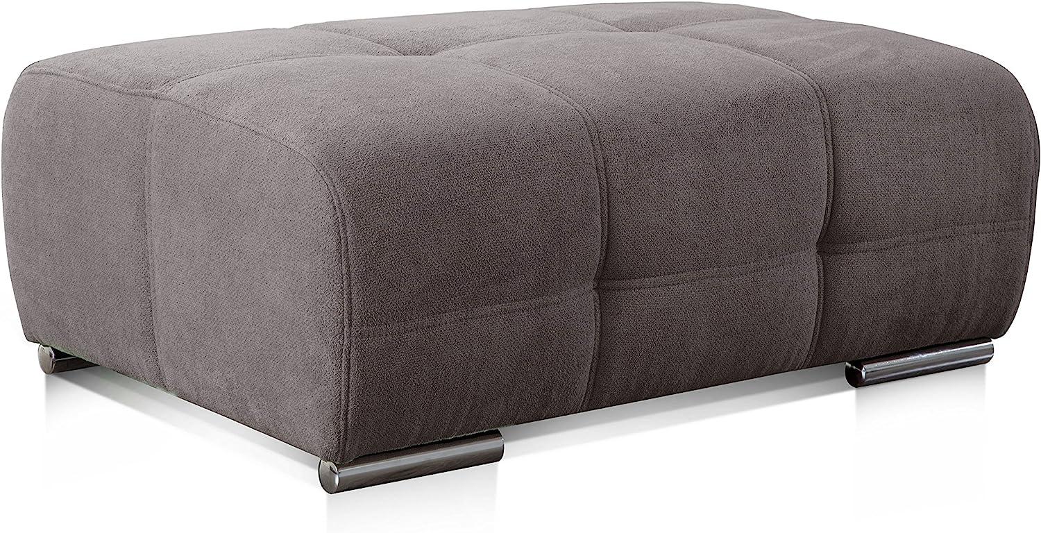 CAVADORE Polsterhocker Mistrel mit Steppung / Sofa-Hocker im modernen Design / Passend zur Polsterserie Mistrel / 109 x 42 x 73 / Kati Fango Bild 1