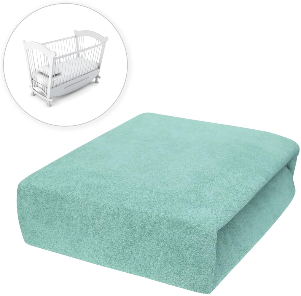 Baby Comfort Frottee Spannbettlaken für 90x40 cm Babybett Matratze (Tiffany) Bild 1