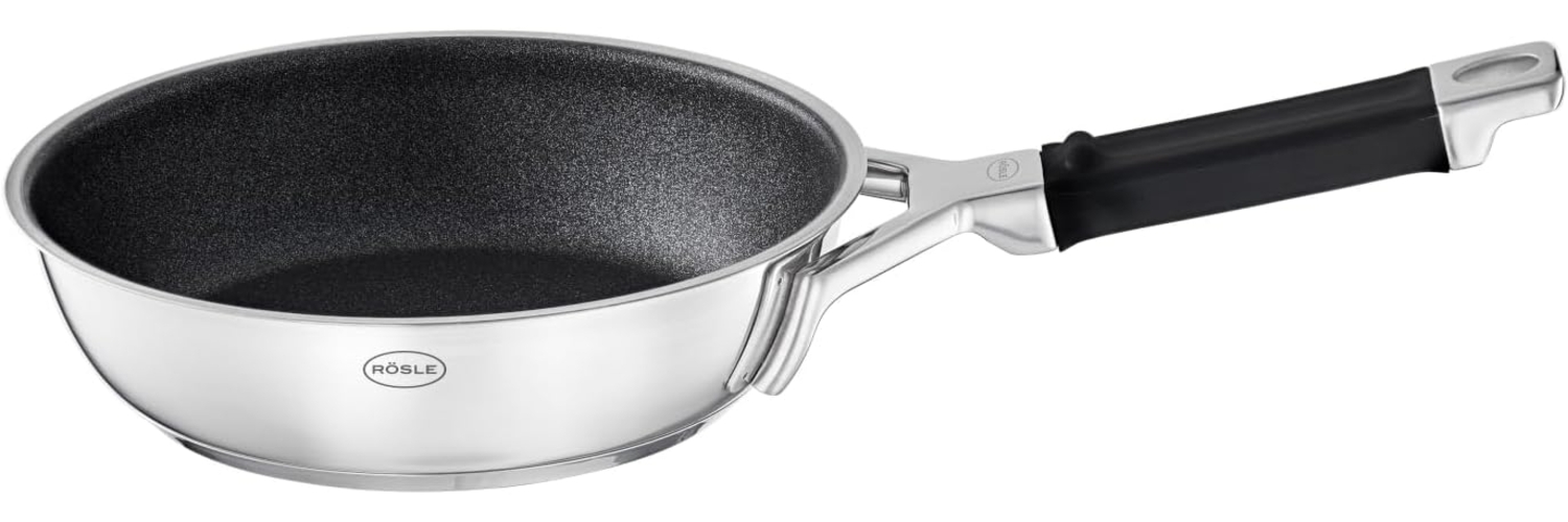 Rösle 'Silence Pro' Bratpfanne antihaftend, Edelstahl silber, Ø 20 cm Bild 1