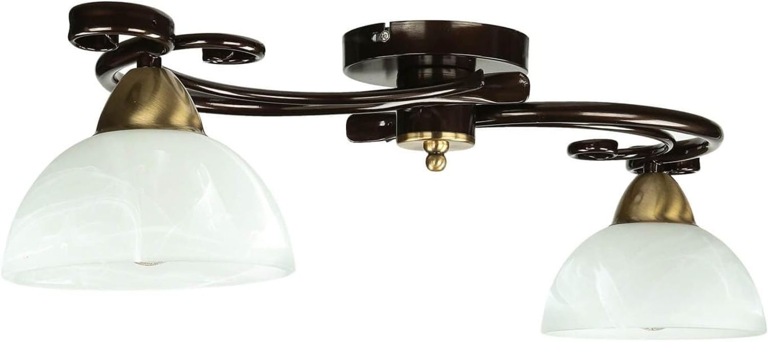 Licht-Erlebnisse Deckenleuchte AURORA, ohne Leuchtmittel, Deckenlampe Shabby Chic Metall Glas Landhaus Design Bild 1