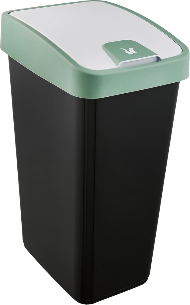 keeeper Premium Abfallbehälter mit Flip-Deckel, Soft Touch, 45 l, Magne, Nordic Green Bild 1