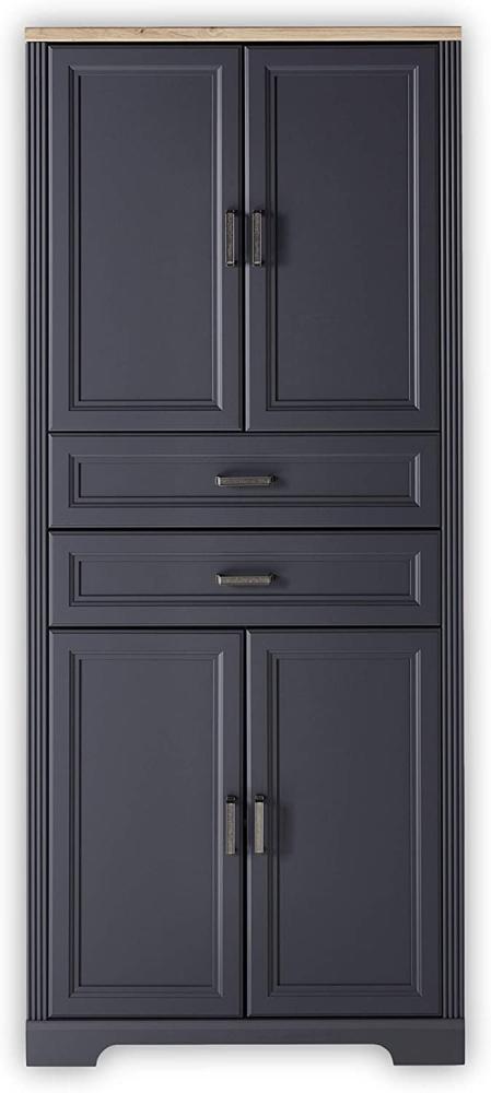 Aktenschrank 02 Büroschrank JASMIN graphit Dekor 86x38cm Bild 1