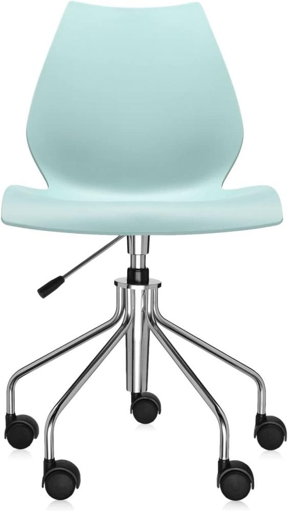 Kartell Maui Drehstuhl mit Gasfeder, Hellblau Bild 1