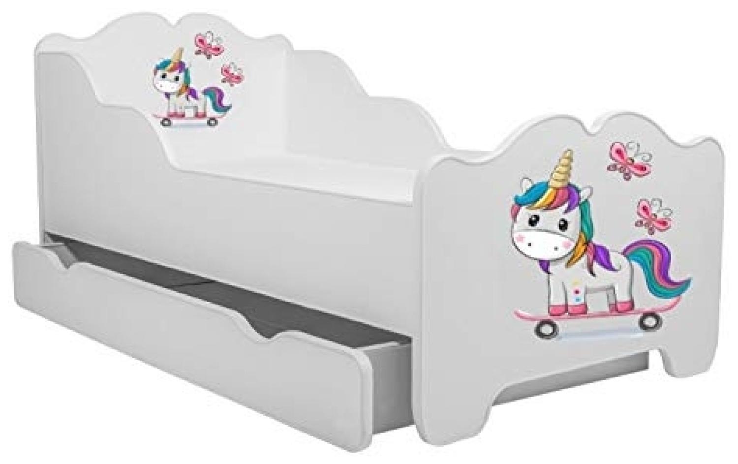 Angelbeds 'Anna' Kinderbett 80x160 cm, Motiv E2, mit Lattenrost und Matratze Bild 1