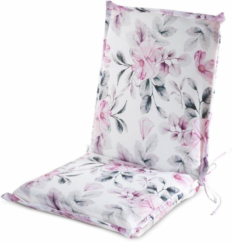 Wasserdichtes Stuhlkissen Outdoor GARTEN 30A 45X90X3 weiß rosa Bild 1